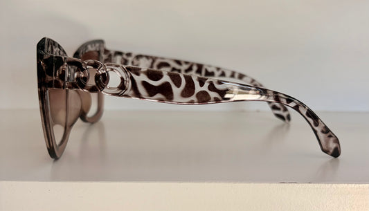 Brown Print Sunglasses