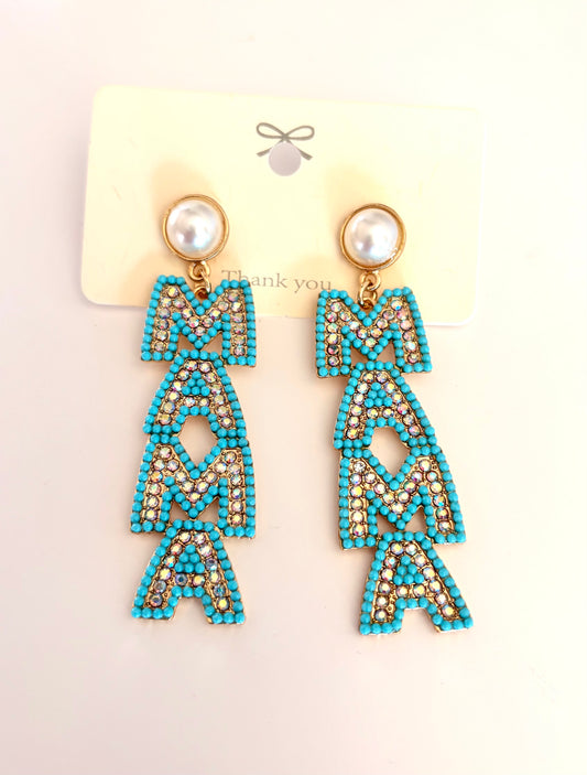 Aqua Mama Earrings