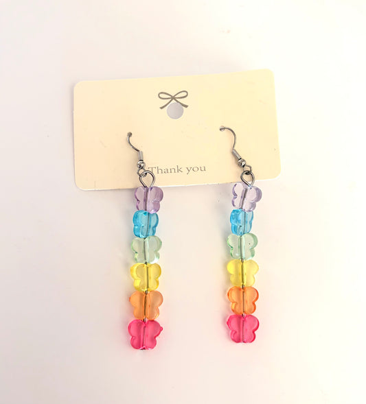 Rainbow Butterfly Earrings
