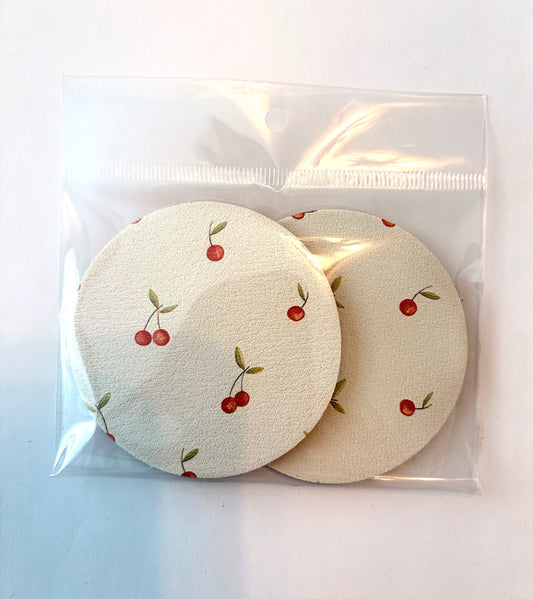 Cherry Car Coasters
